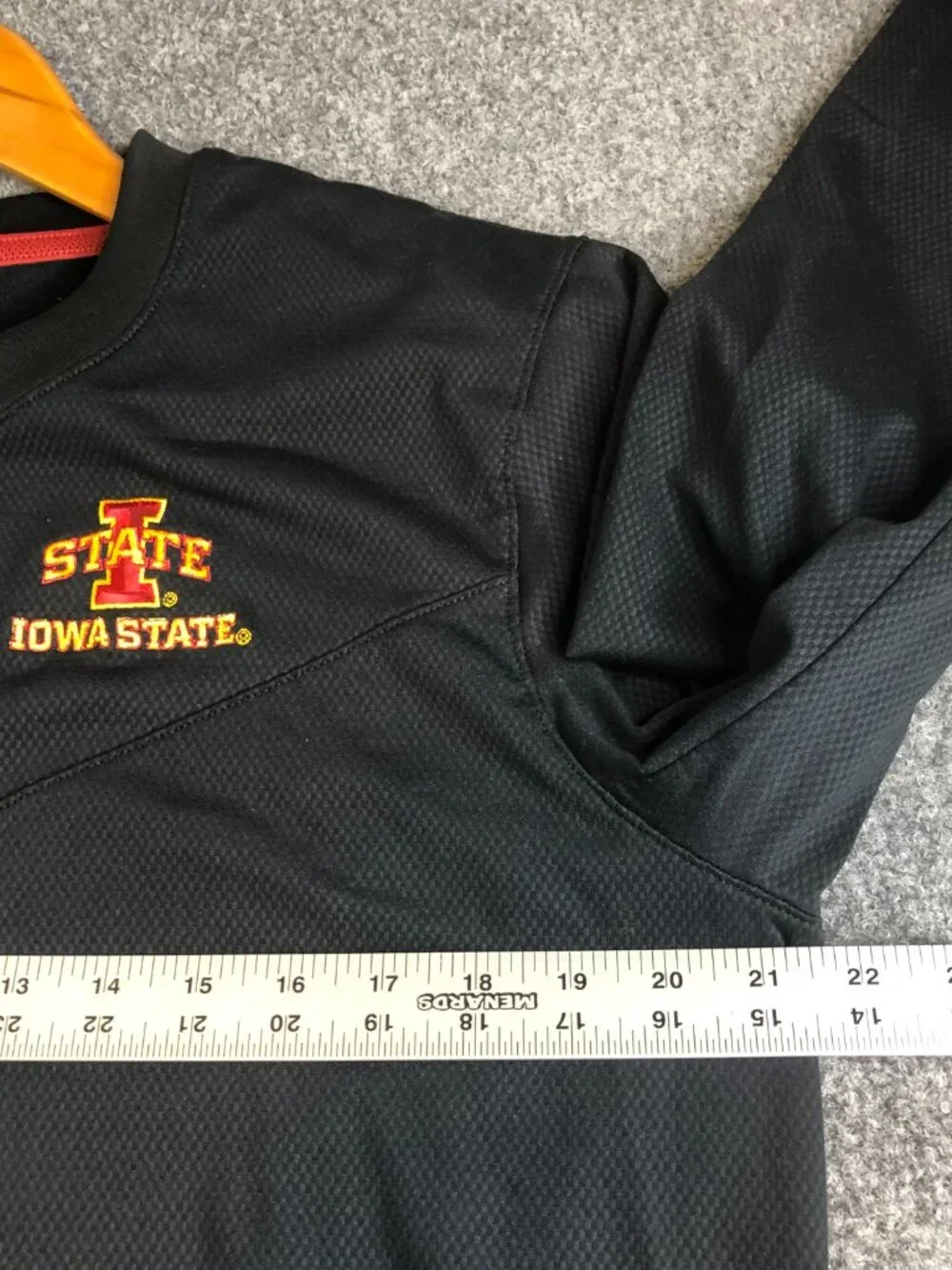 Nike Iowa State Cyclones Shirt Mens Medium Black Football DriFit Long Sleeve - Picture 5 of 11